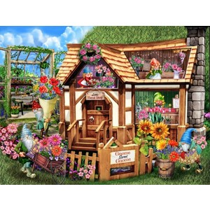Sunsout Gnome Sweet Gnome 500 pc   Jigsaw Puzzle 23084 - 1 of 4