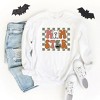 Simply Sage Market Women's Graphic Sweatshirt Checkered Momster Ghost - 3 of 4