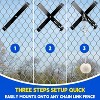 PLAYAPUT Portable Baseball Swing Trainer with a Tethered Ball. Ideal for both baseball and softball, White and Black - 3 of 3