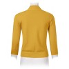 Women’s 3/4 Sleeve Cropped Cardigan Sweaters Open Front Knit Short Bolero Shrugs - 3 of 4