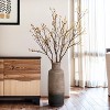 LuxenHome Ceramic Floor Vase,19'' Brown Ombre Terracotta Rustic Pottery Large Vase, Farmhouse Narrow Flower Vase for Living Room Home Decor - 2 of 4