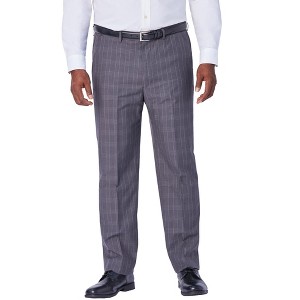 KingSize Men's Big & Tall Easy Movement Plain-Front Expandable Dress Pants - 1 of 4