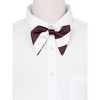 INSPIRE CHIC Men's Pre-tied Striped Adjustable Bow Tie - 4 of 4