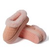 Fireside by Dearfoams Women's Bendigo Genuine Shearling Quilted Platform Clog Slipper - 3 of 4