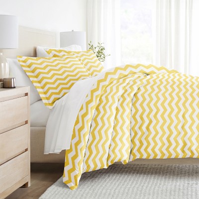 Chevron & Polka Dots Pattern Premium  3PC Duvet Cover & Shams Set, Ultra Soft, Easy Care - Becky Cameron