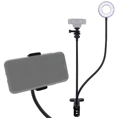 Knox Gear Webcam Stand with Selfie Ring Light