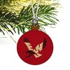 Eastern Washington University Primary Mini Small Tiny Wood Christmas Tree Holiday Ornament - 3 of 4