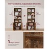 6-Tier Tall Bookcase with Cabinet Door, 68.9 Inch Storage Shelf with 3 Adjustable Shelves & Anti-Tip Kit, for Living Room Home Office - 2 of 4