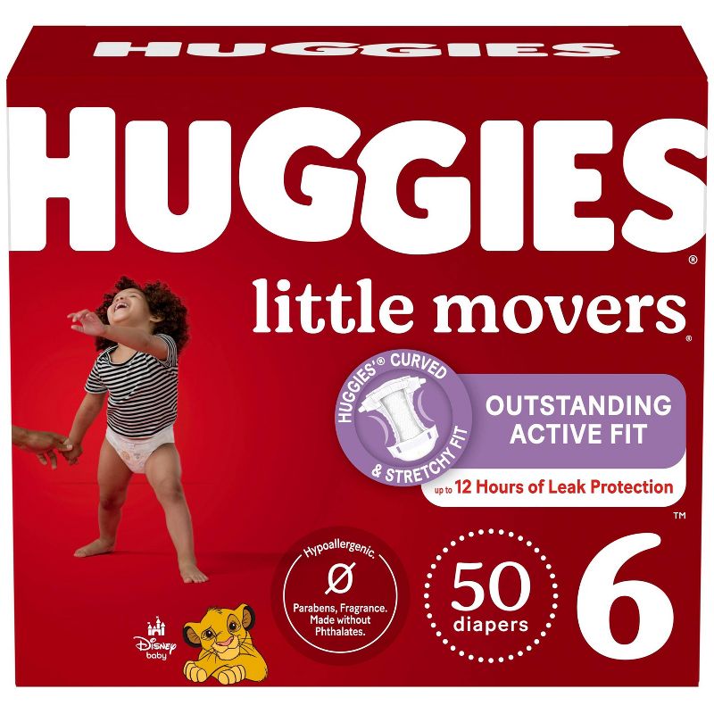 Huggies Little Movers Baby Disposable Diapers - (Select Size and Count), 1 of 21