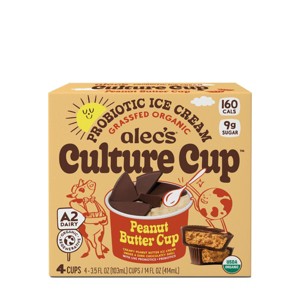 Culture Cup Organic Frozen Peanut Butter Cup - 4ct/14 fl oz - 1 of 4