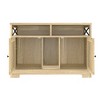 Bella Depot 47''W Cat Litter Box Enclosure Furniture, Double Hidden Litter Box Furniture Cat Washroom, Farmhouse Indoor Cat House End Table - 4 of 4