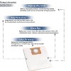 Topvacuumparts Replacement For Shop-Vac 9066133 Disposable Filter Bags, Fits 5-8 Gallon Vacs, For Dry Pick-Up Only,(1-Pack) # compare to part 9066100 - 3 of 3