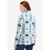 Woman Within Plus Size Microfleece Quarter-Zip Pullover - 3 of 4