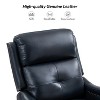 Flavio Genuine Leather Swivel Rocker Recliner with nailhead trims for living room | ARTFUL LIVING DESIGN - 4 of 4