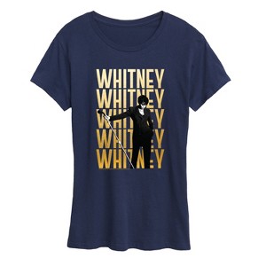 Women's - Whitney Houston - Whitney Gold Repeat Short Sleeve Graphic T-Shirt - 1 of 4