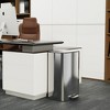 Dolonm 13 Gallon 50L Kitchen Foot Pedal Operated Soft Close Trash Can - Stainless Steel Ellipse Bustbin - S - 4 of 4
