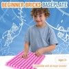 Strictly Briks Toy Building Block, Beginner Bricks Stackable Baseplates, Large Pegs, Pink, 1 Piece, 12.5 x 15 Inches - 2 of 4