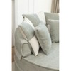 Grungis Round Chenille Single Sofa with Ottoman, Sleeper Accent Chair with 5 Pillows Soft Chenille Upholstered for Living Room - 4 of 4