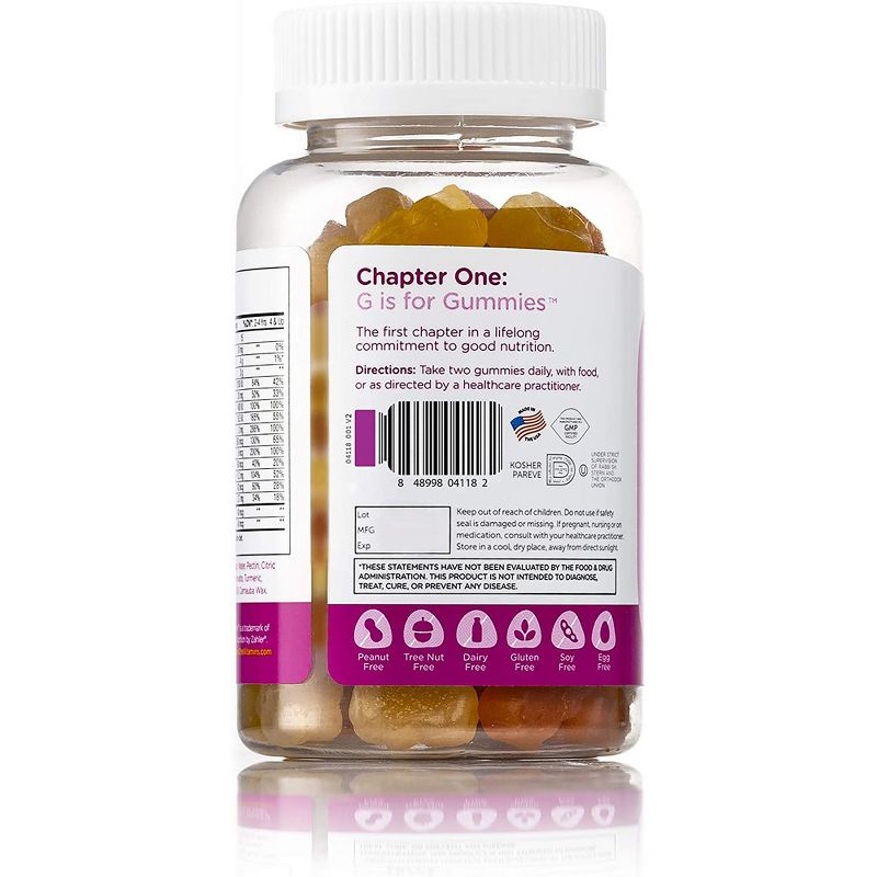 Chapter One by Zahler Multivitamin for Kids, Includes Vitamin C, Vitamin D3 & Zinc, Certified Kosher - 120 Flavored Gummies, 2 of 6