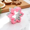Unique Bargains Biscuit Cutter Medium Snowflake Cookie Cutter Hand Washable Stainless Steel Plastic 2.8"x3.2"1.6" 1Pcs - 2 of 4