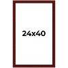 PosterPalooza | Weathered Red Picture Frame - UV Acrylic, Foam Board Backing, Hanging Hardware - 2 of 4