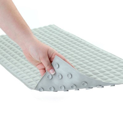 17x38 XL Non-Slip Pebble Bath Mat for Tubs and Showers Gray - Slipx  Solutions