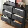 SKRAN Dresser For Bedroom,6 Storage Drawers, Fabric Closet Chests Organizer Tower Furniture With Wooden Top Metal Frame For Clothes, Guest Room - 2 of 4