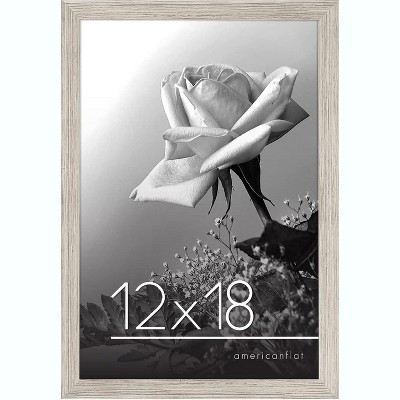 Americanflat 12x18 Poster Frame in Drift Wood - Composite Wood with Polished Plexiglass - Horizontal and Vertical Formats for Wall
