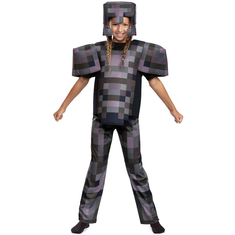 Minecraft Netherite Armor Deluxe Child Costume, 3 of 4