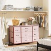 Garvee Stylish 55'' TV Console with 10 Drawers & Built-in Power Outlet – Versatile Storage for Any Room - 3 of 4
