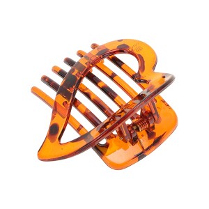 Unique Bargains Fashion Heart-Shaped Hollow Hair Clip Hairdo Clip 1 Pc - 1 of 4
