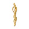 Black Bow Jewelry 14k Yellow Gold 2D Textured Eagle Pendant - 2 of 4