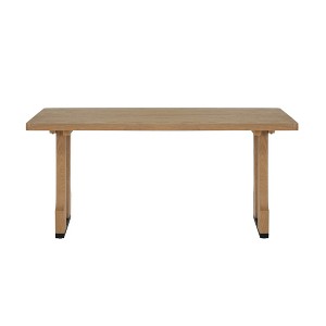 Lirago Solid Wood Rectangular Dining Table Light Ash 29.5"H x 35.5"D x 63"W - 1 of 4