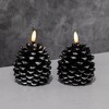 Lumabase 2ct Battery Operated Pinecone Candles - 2 of 4