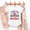 The Juniper Shop Little Miss Firecracker Checkered Flutter Sleeve Tee - 3 of 4