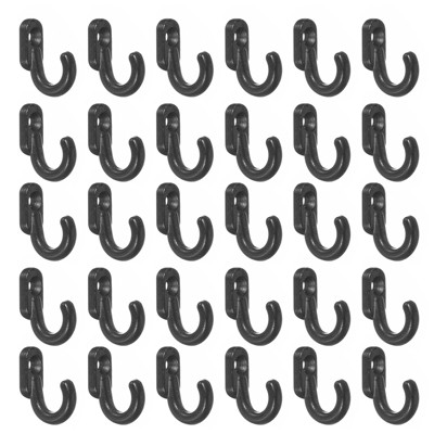 Unique Bargains Zinc Alloy Double Prong Retro Hanging Towel Backpack Clothes Scarf Keys Hat Wall Hooks