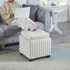 Ottoman with Storage, Storage Ottoman Bench with Safety Hinge, Upholstered Entryway Bench with Seating for Bedroom, Living Room, Beige - 2 of 4