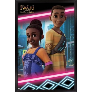 Trends International Disney Iwaju - Tola and Kole Framed Wall Poster Prints - 1 of 4