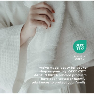 AuraSoft Light Gray Cotton 4-Piece Bath Towel Set