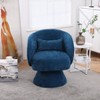 KTMBDW Swivel Accent Barrel Chairs with Removable Headrest, Chaise Lounge Indoor with Neck Support Pillow, Swivel Chairs for Living Room - 3 of 4