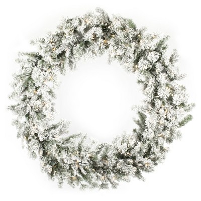 Vickerman Flocked Kiana Artificial Christmas Wreath