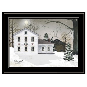 "Silent Night" by Billy Jacobs Ready to Hang Holiday Framed Print, Black Frame - 1 of 1