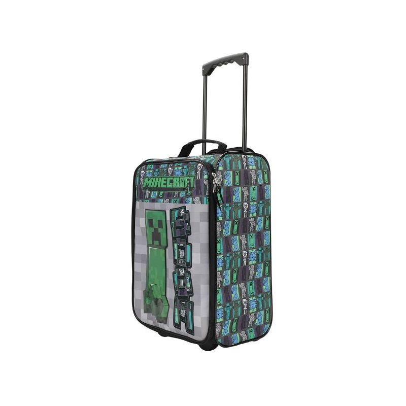 Minecraft Creeper Youth 18" Soft Sided Roller Carry-On Travel Suitcase, 2 of 7