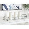 Kate and Laurel Felicia Tray, 26x8, Silver - 4 of 4