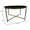 Noble House Lotus Coffee Table 29.50"x29.50"x17.75" - 2 of 4