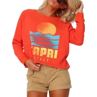 Women's Capri Crop Sweatshirt - PRINCE PETER