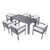 PAGED Outdoor Dining Set Fashionable Patio Dining Set with Armchairs for Terrace, Poolside, Backyard - 2 of 4