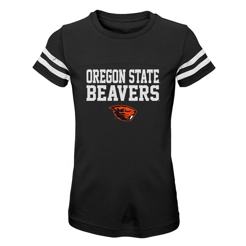 NCAA Oregon State Beavers Girls&#39; Striped T-Shirt, 1 of 2