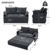 Okak Comfy Corduroy Out Sofa Bed with Side Storage Convertible Sleeper Couch Futon with USB/C-TYPE Charging Ports for Living Room - 2 of 4