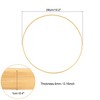 Unique Bargains Bamboo Handmade DIY Craft Wedding Dream Catcher Floral Hoops 12 Pcs - 2 of 3